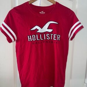 Hollister Red Short Sleeve Tee